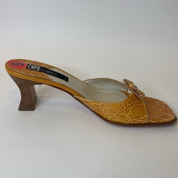 GIORGIO'S of PALM BEACH genuine alligator heels Women’s size 6 - Picture 7 of 10